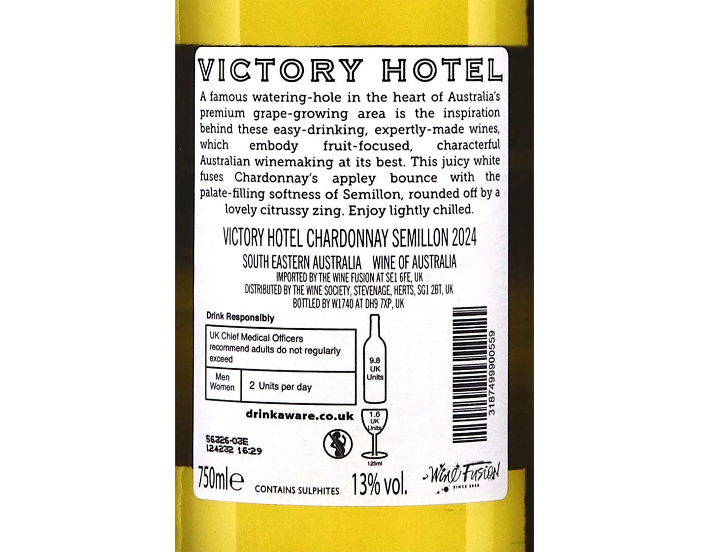 Victory Hotel Australian Chardonnay Semillon 2024