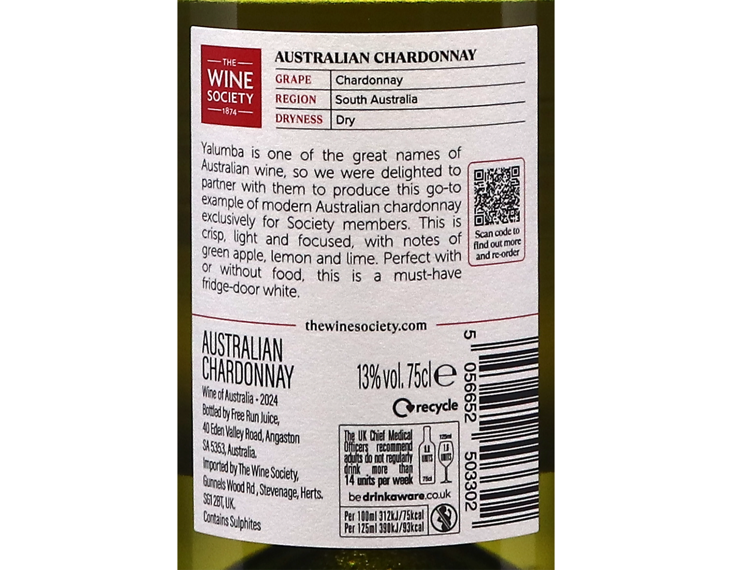 The Societys Australian Chardonnay 2024