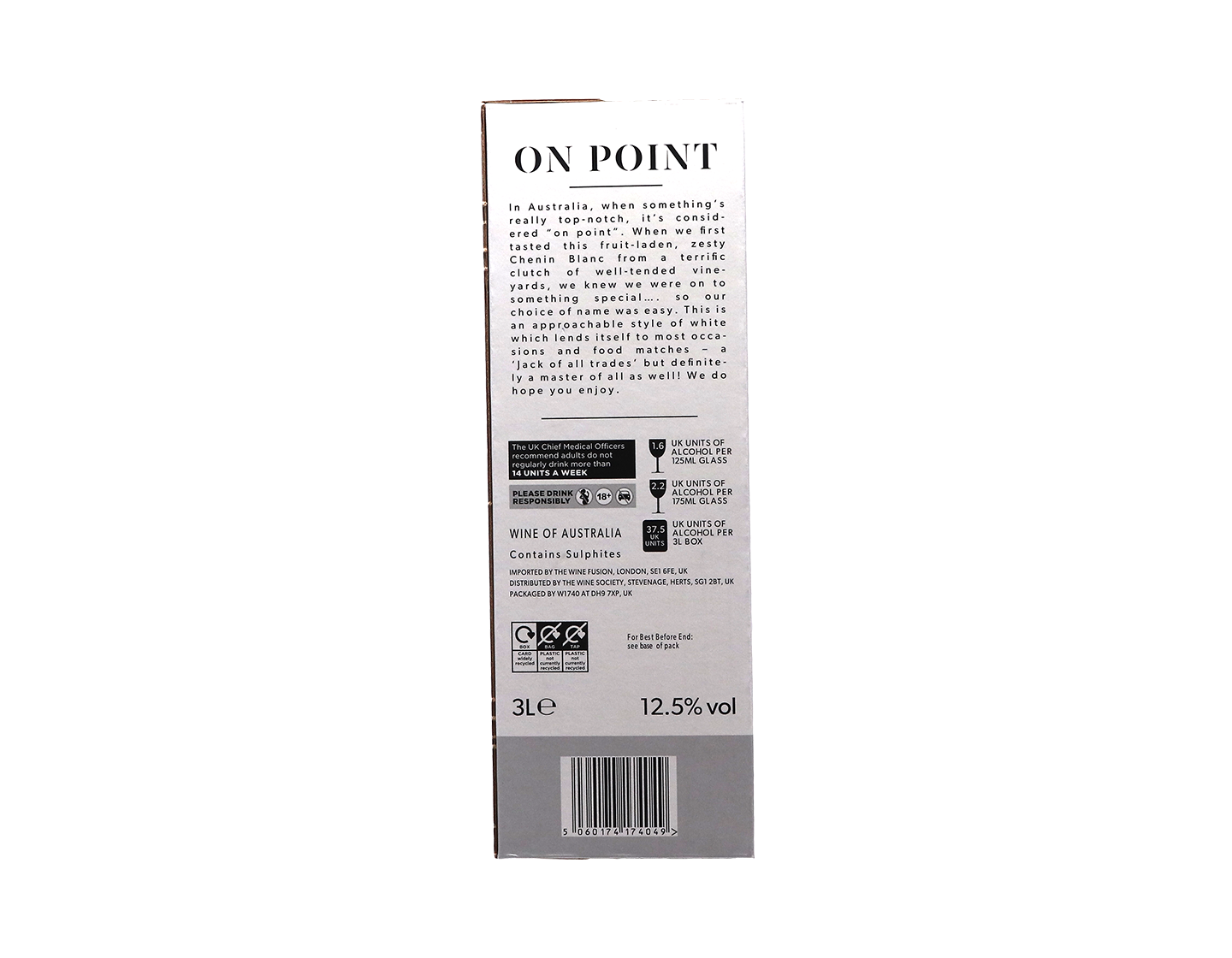 On Point Australian Chenin Blanc 2024 Bag in Box 3 litre