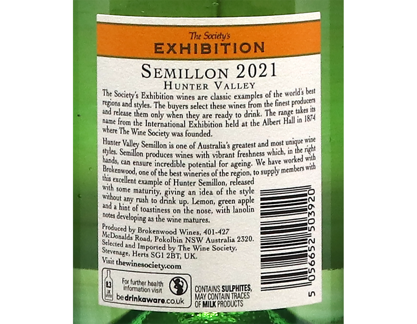The Society's Exhibition Hunter Valley Semillon 2021