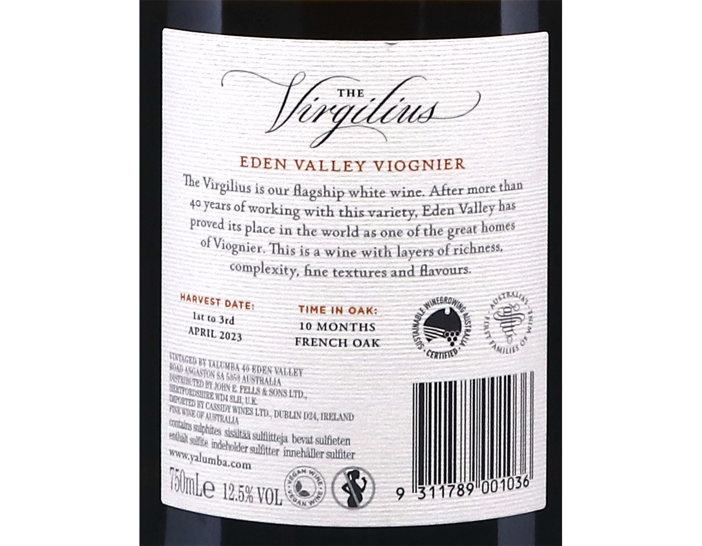 Yalumba The Virgilius Eden Valley Viognier 2023