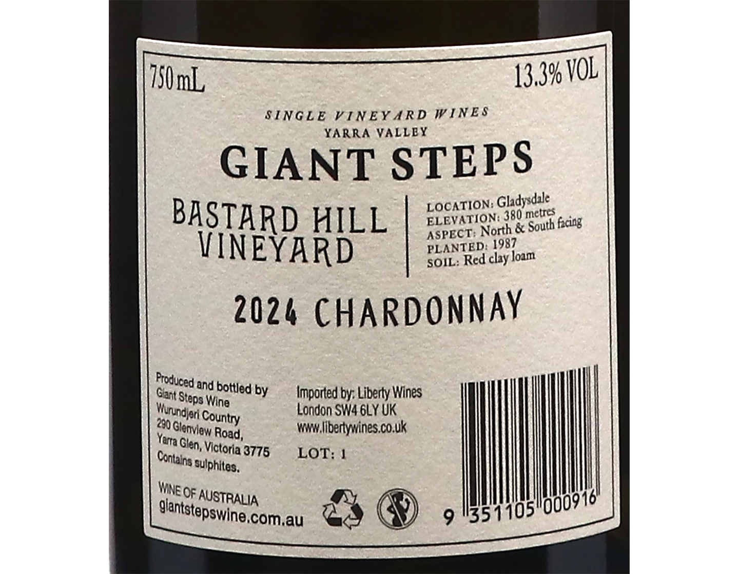 Giant Steps Bastard Hill Yarra Valley Chardonnay 2024
