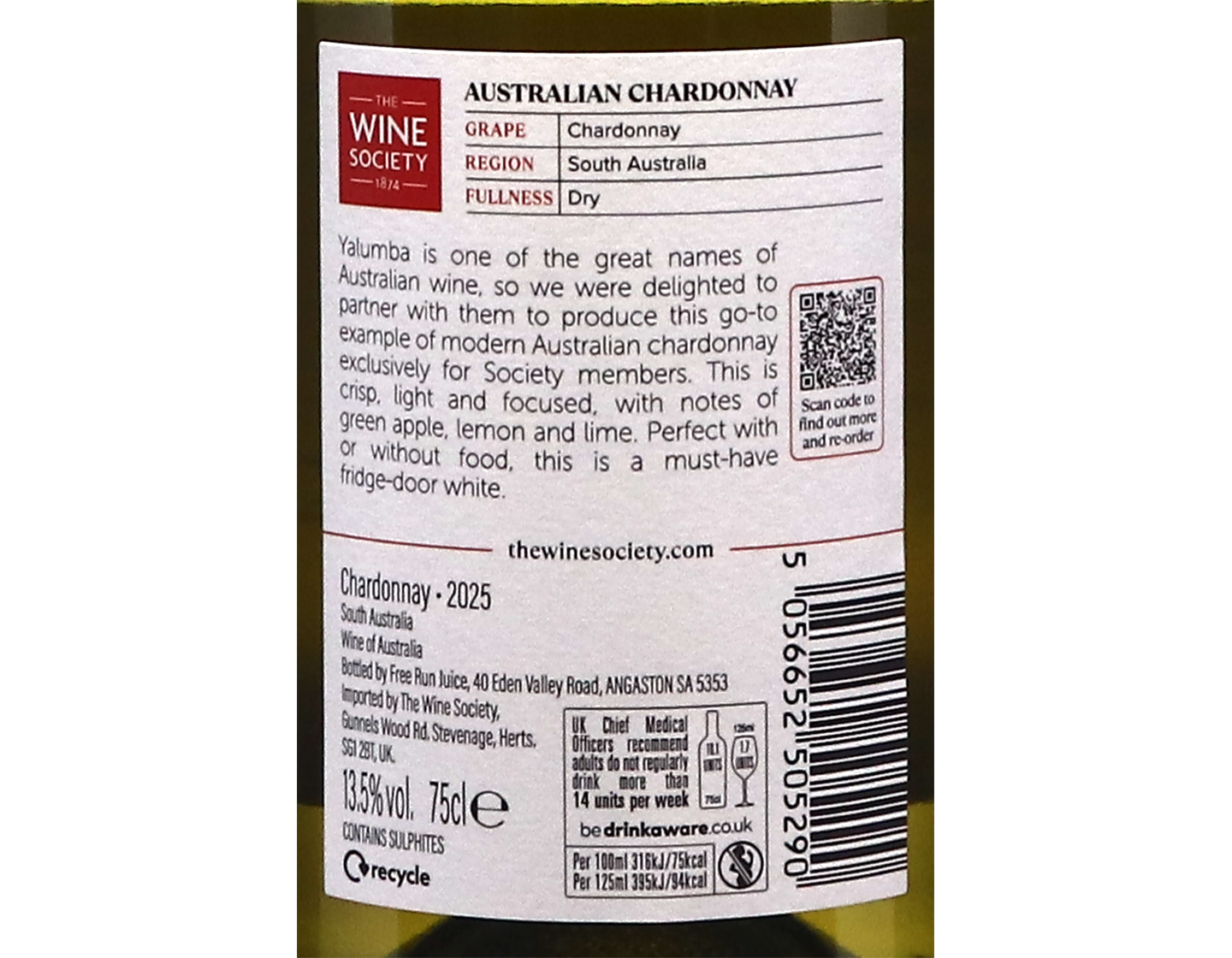 The Societys Australian Chardonnay 2025