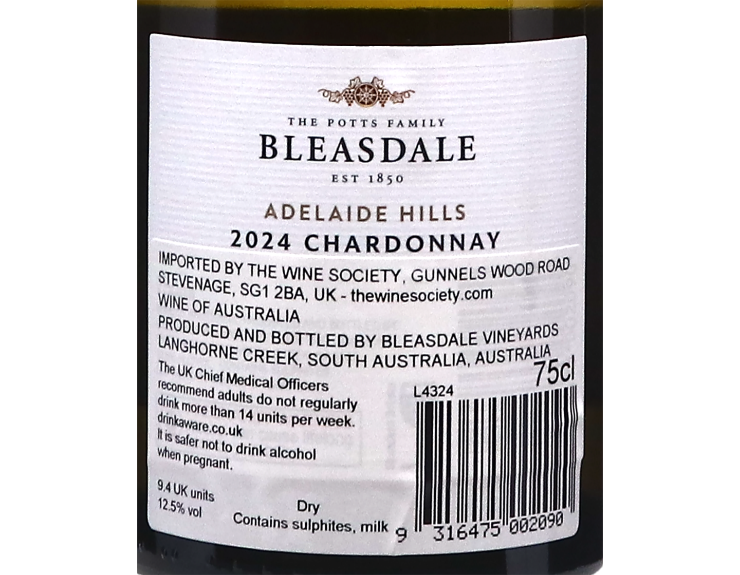 Bleasdale Adelaide Hills Chardonnay 2024