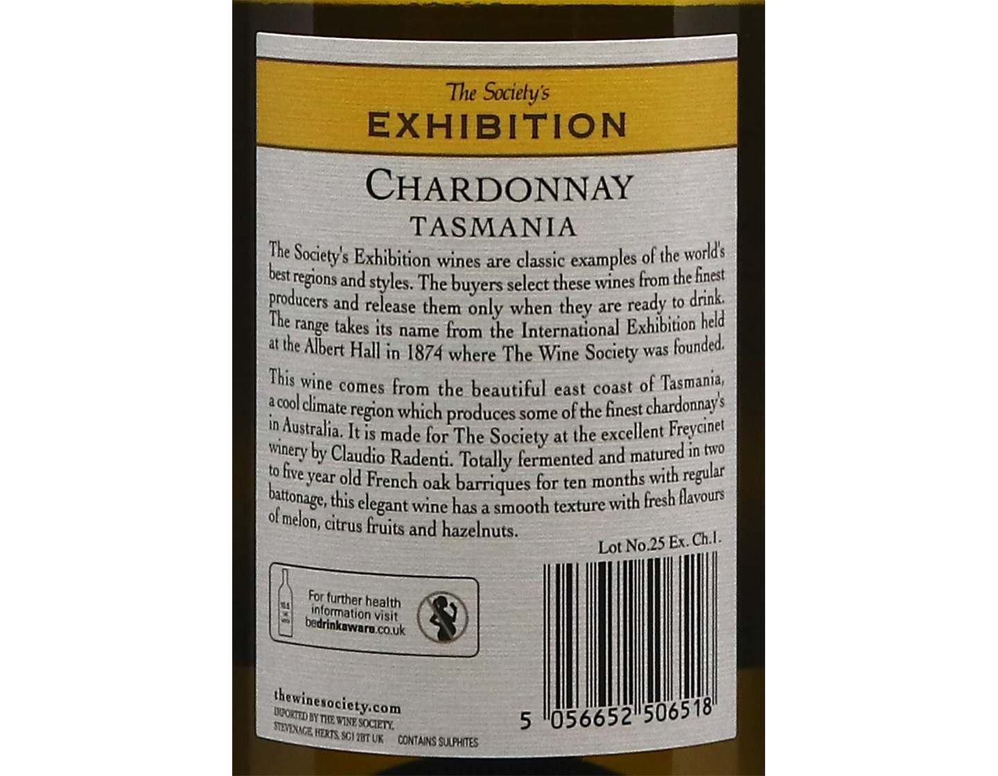 The Society's Exhibition Tasmanian Chardonnay 2025
