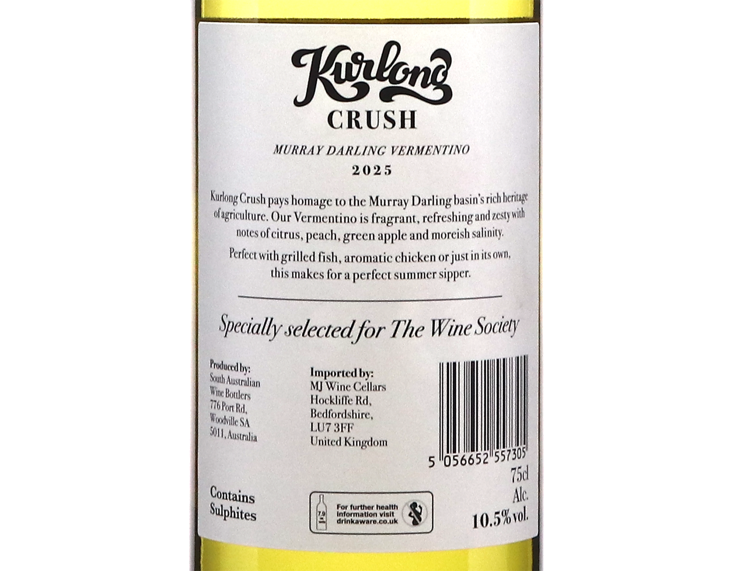 Kurlong Crush Murray Darling Vermentino 2025