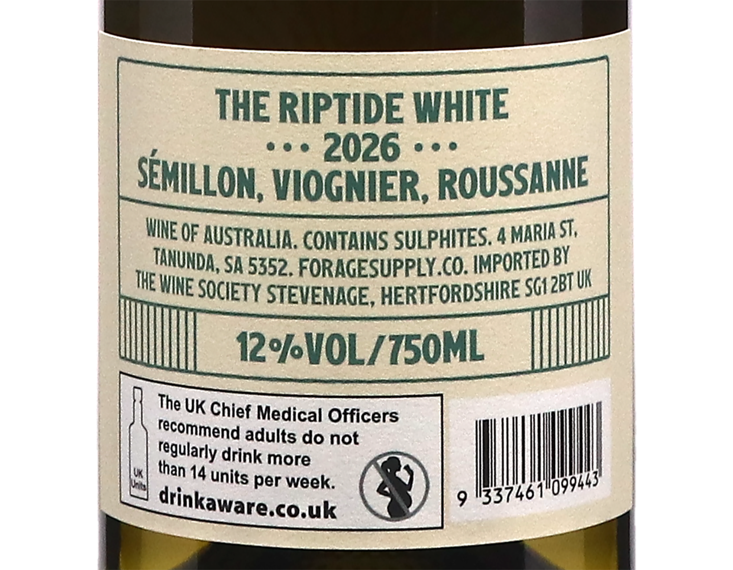 Forage Supply Co ‘The Riptide’ Barossa Valley Sémillon-Viognier-Roussanne 2026