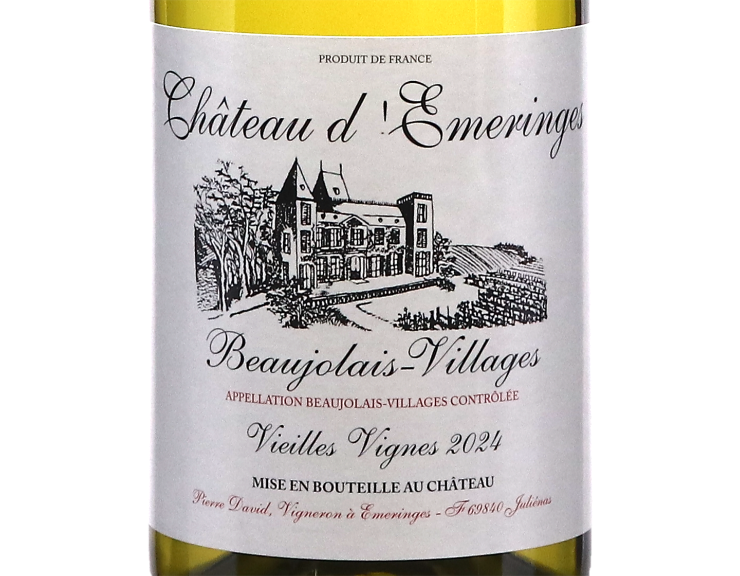 Beaujolais Villages Blanc Vielles Vignes, Château d'Emeringes 2024