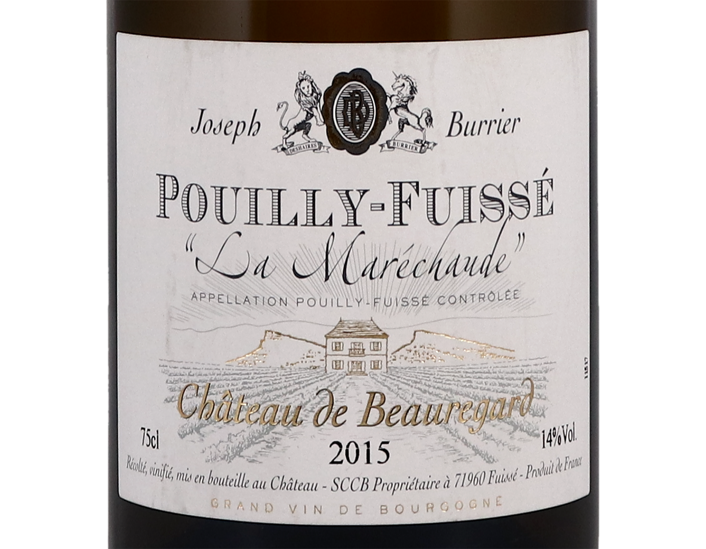 Ch de Beauregard Pouilly Fuisse Marechaude 2015