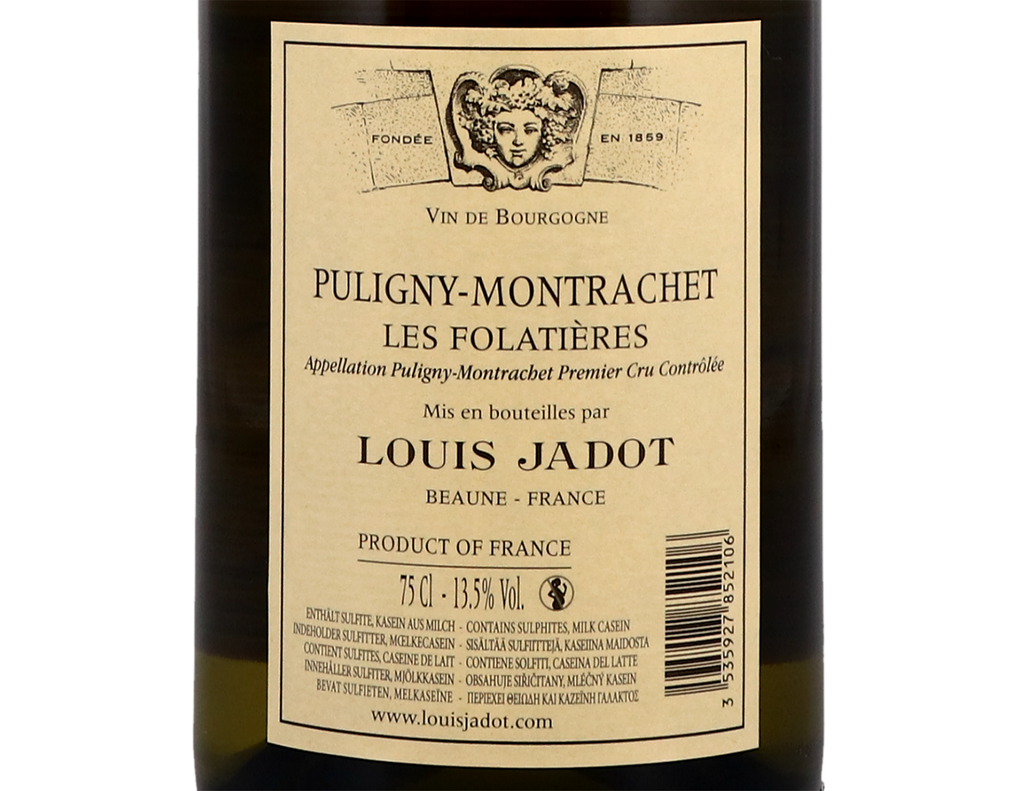 Louis Jadot Puligny Montrachet PC Folatieres (Heritiers) 2015