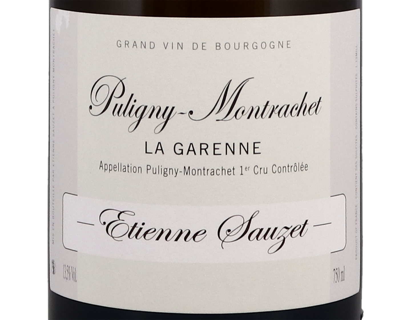 Etienne Sauzet Puligny Montrachet PC Garenne 2017