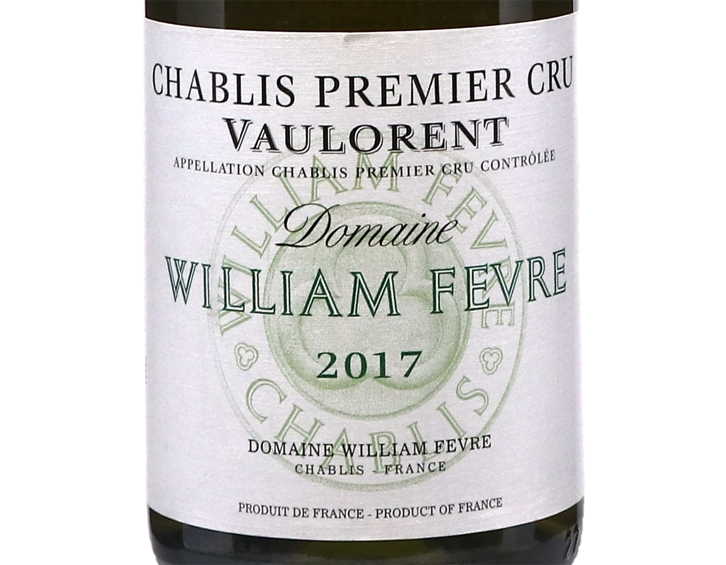Domaine William Fevre Chablis PC Vaulorent 2017