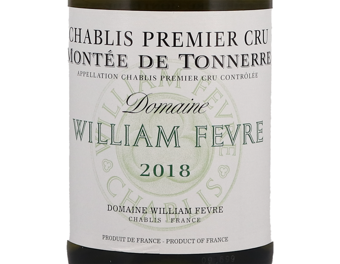 Domaine William Fevre Chablis PC Montee de Tonnerre 2018
