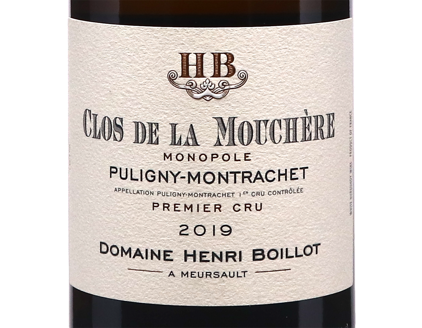 Domaine Henri Boillot Puligny Montrachet PC Clos de la Mouchere 2019