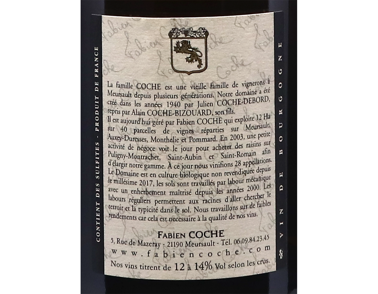 Fabien Coche Bourgogne Chardonnay 2019