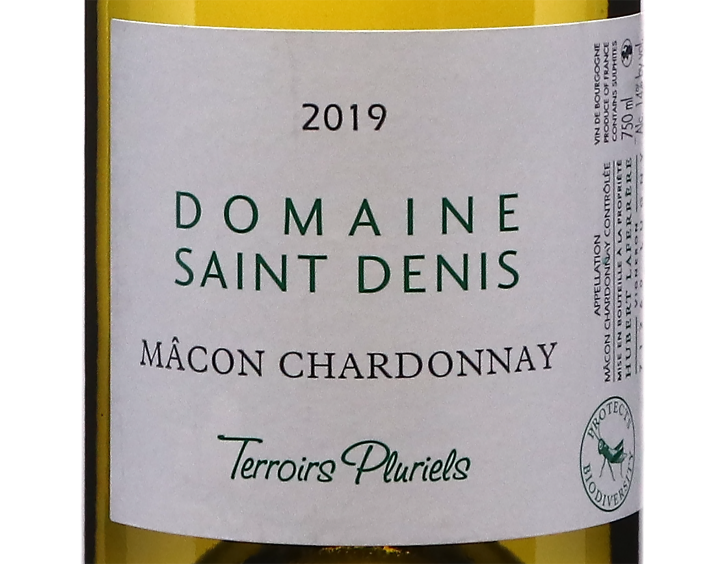 Domaine Saint-Denis, Mâcon-Chardonnay Terroirs Pluriels 2019