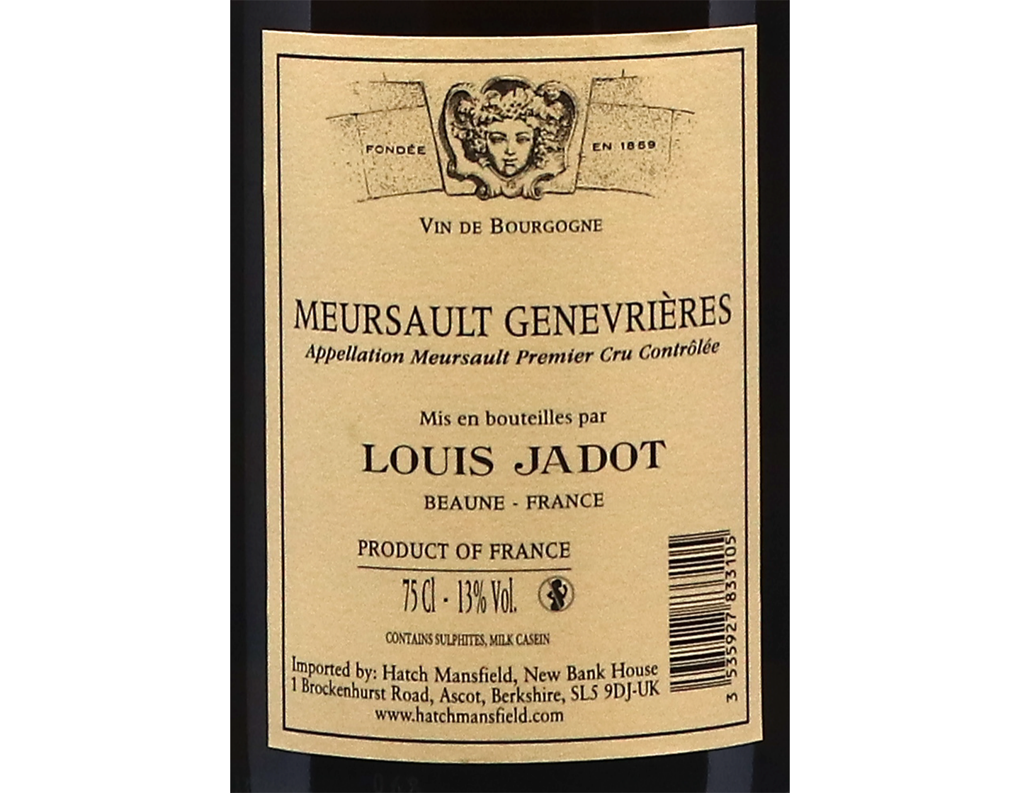 Domaine Jadot Meursault PC Genevrieres 2020