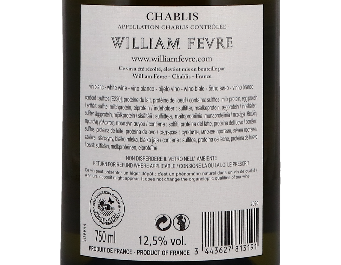 Domaine William Fevre Chablis 2020