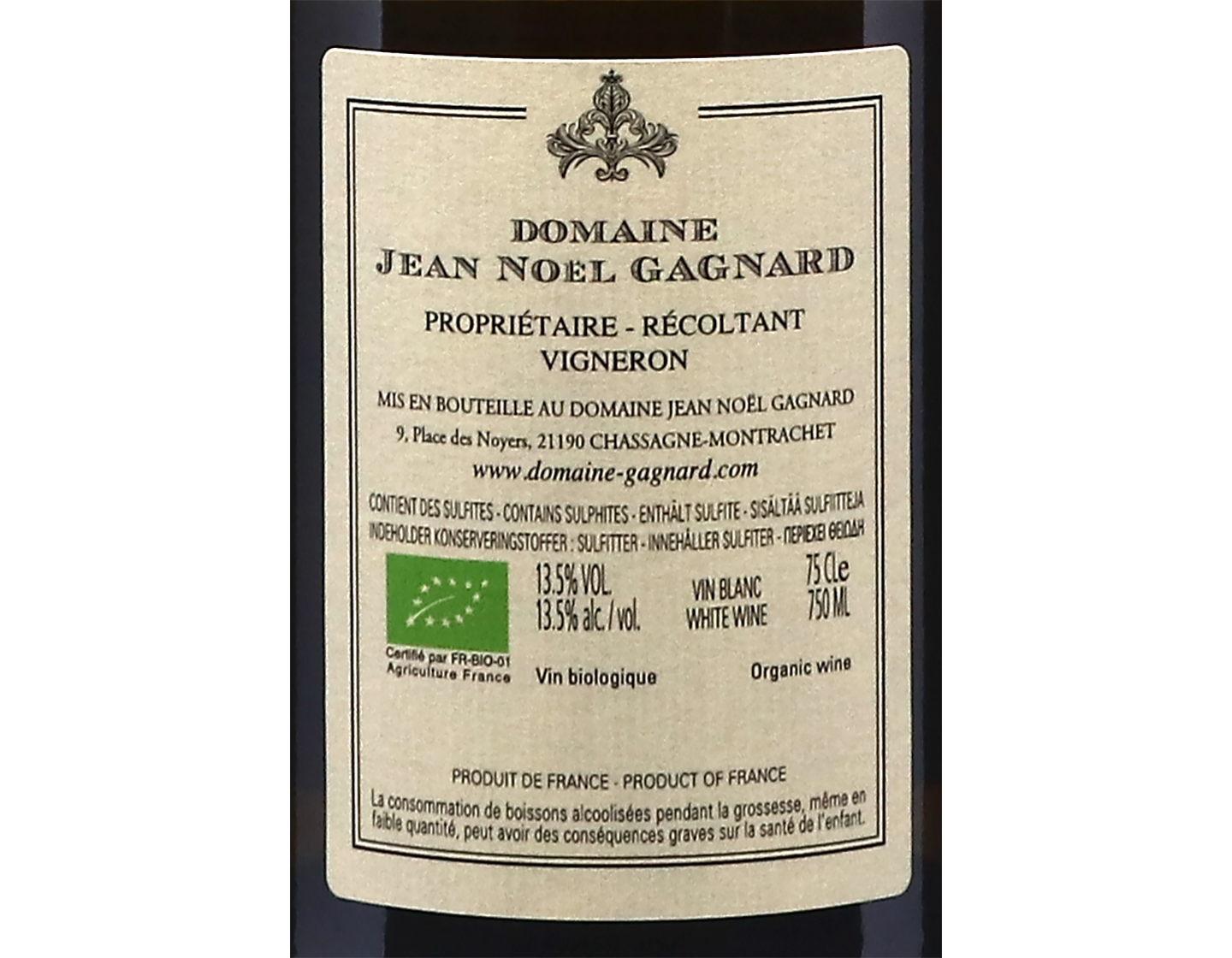 Domaine Jean Noel Gagnard Chassagne Montrachet PC Clos de la Maltroie 2020
