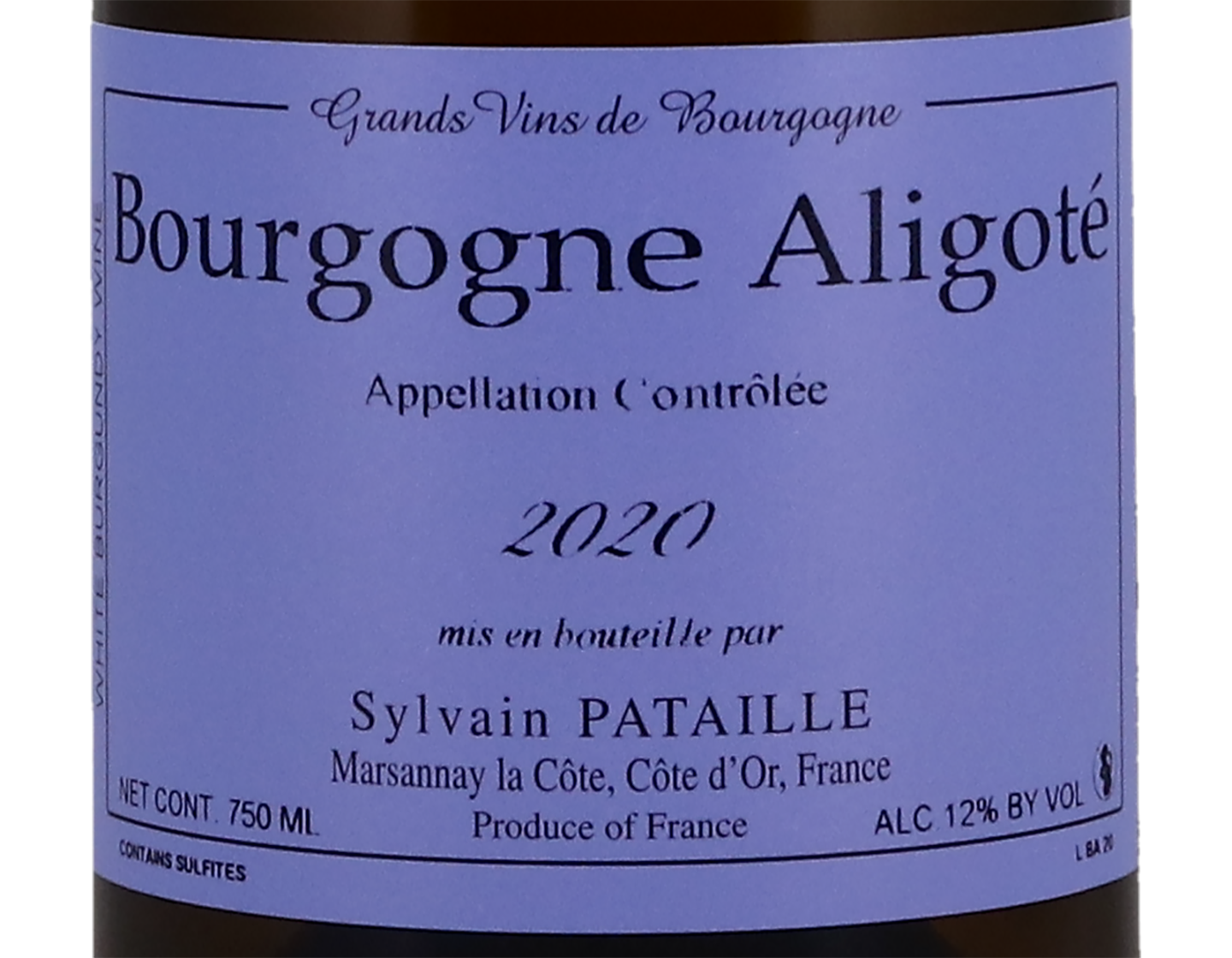 Sylvain Pataille Bourgogne Aligote 2020