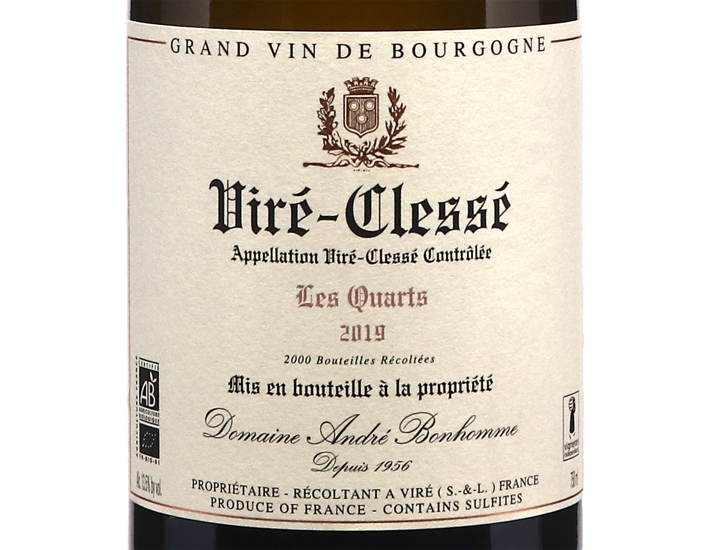 Domaine Andre Bonhomme Vire Clesse Les Quarts 2019