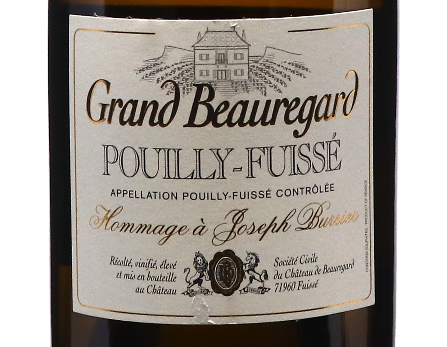 Ch de Beauregard Grand Beauregard Pouilly Fuisse 2020