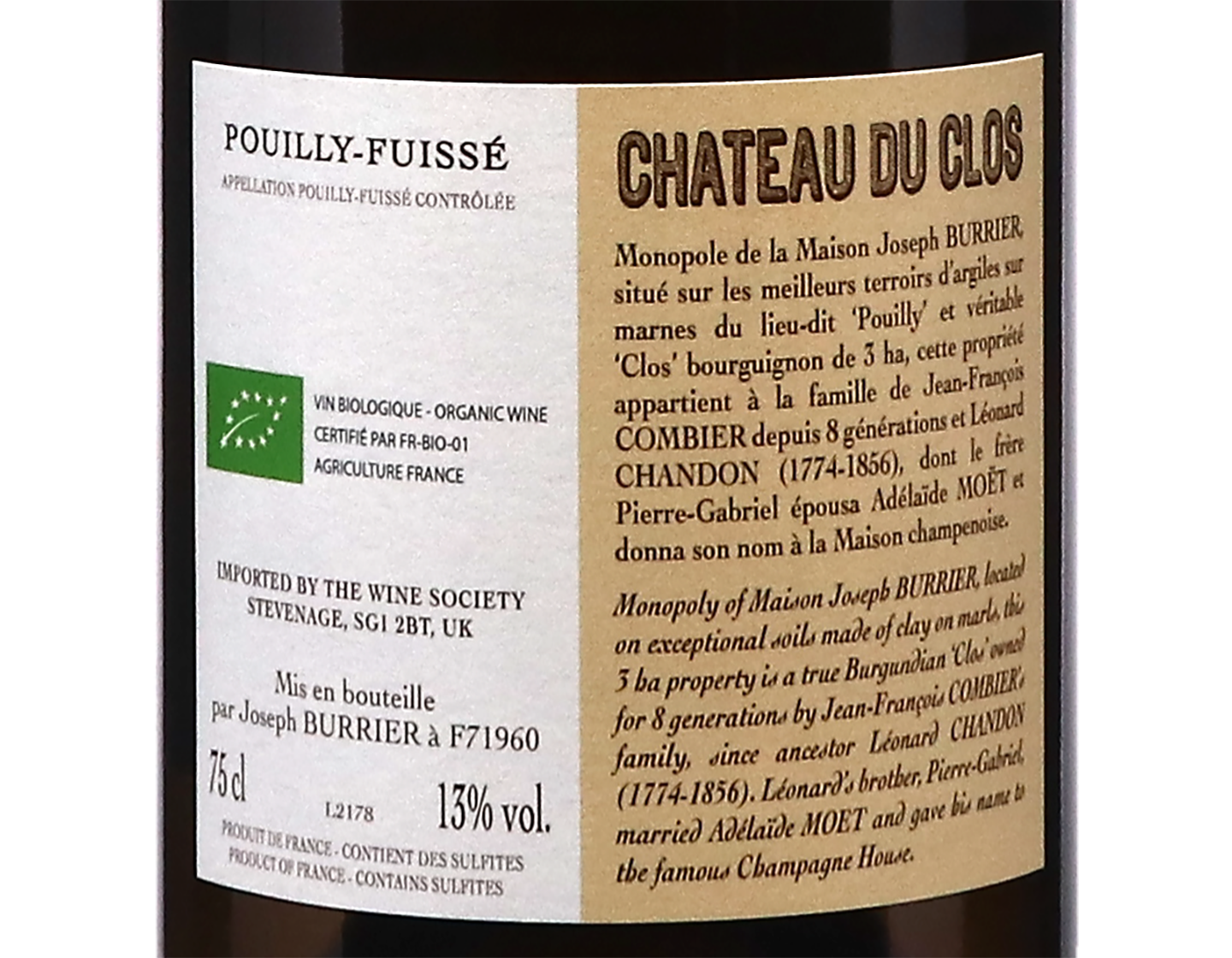 Ch du Clos Pouilly Fuisse  2021