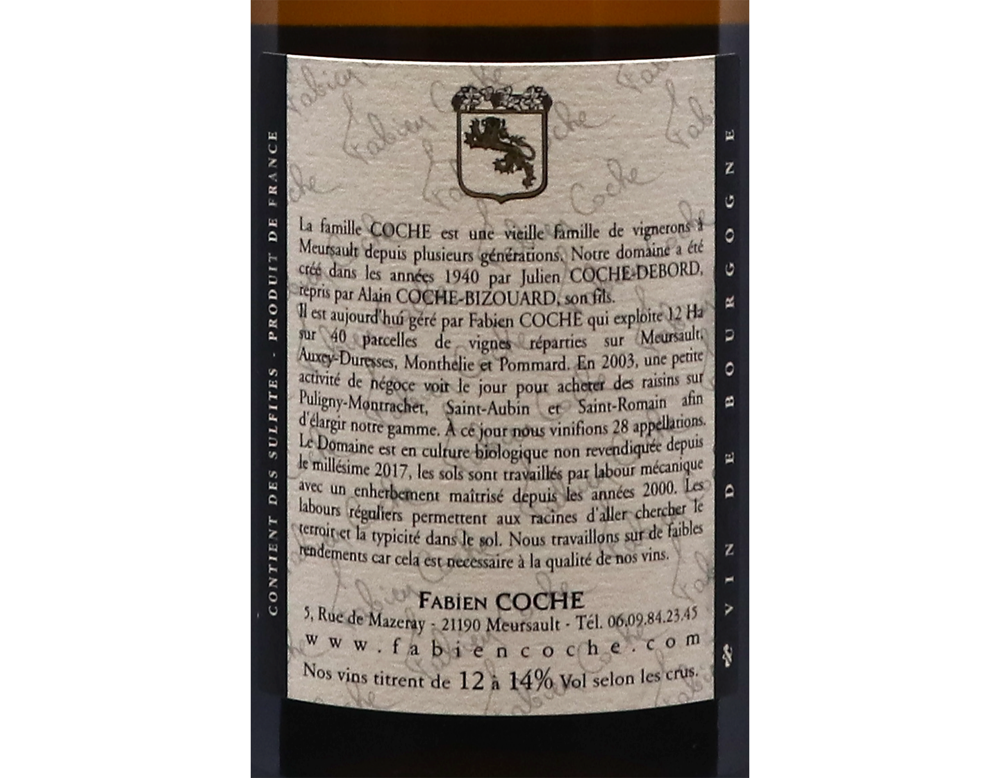 Fabien Coche Meursault Blanc 2021