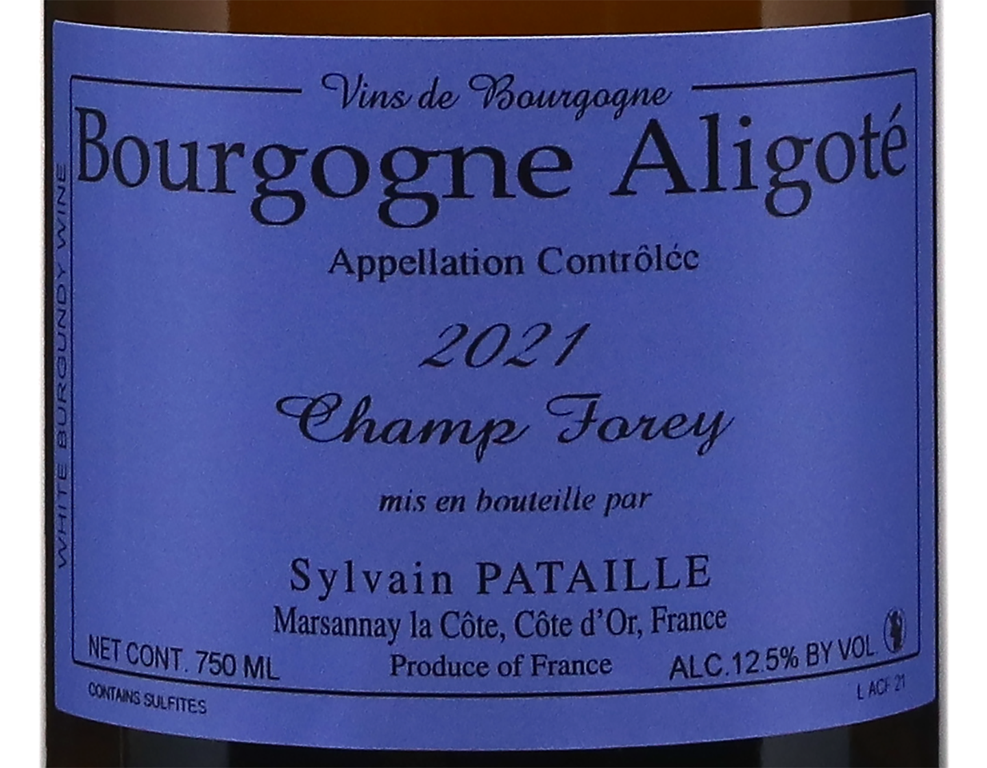 Sylvain Pataille Bourgogne Aligote Champs Forey 2021