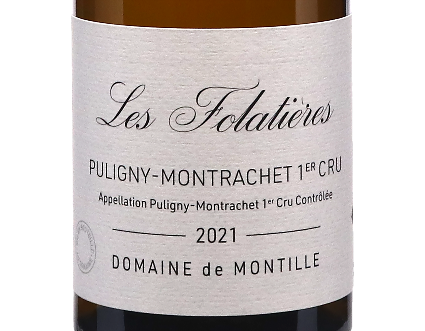 Domaine de Montille Puligny Montrachet PC Folatieres 2021 ORGANIC
