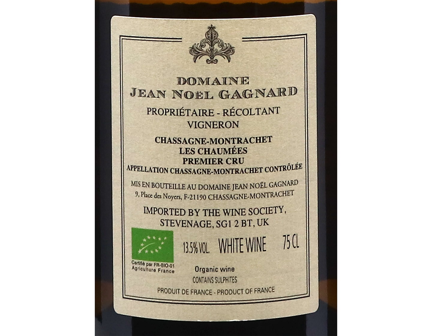 Domaine Jean Noel Gagnard Chassagne Montrachet PC Les Chaumees 2021