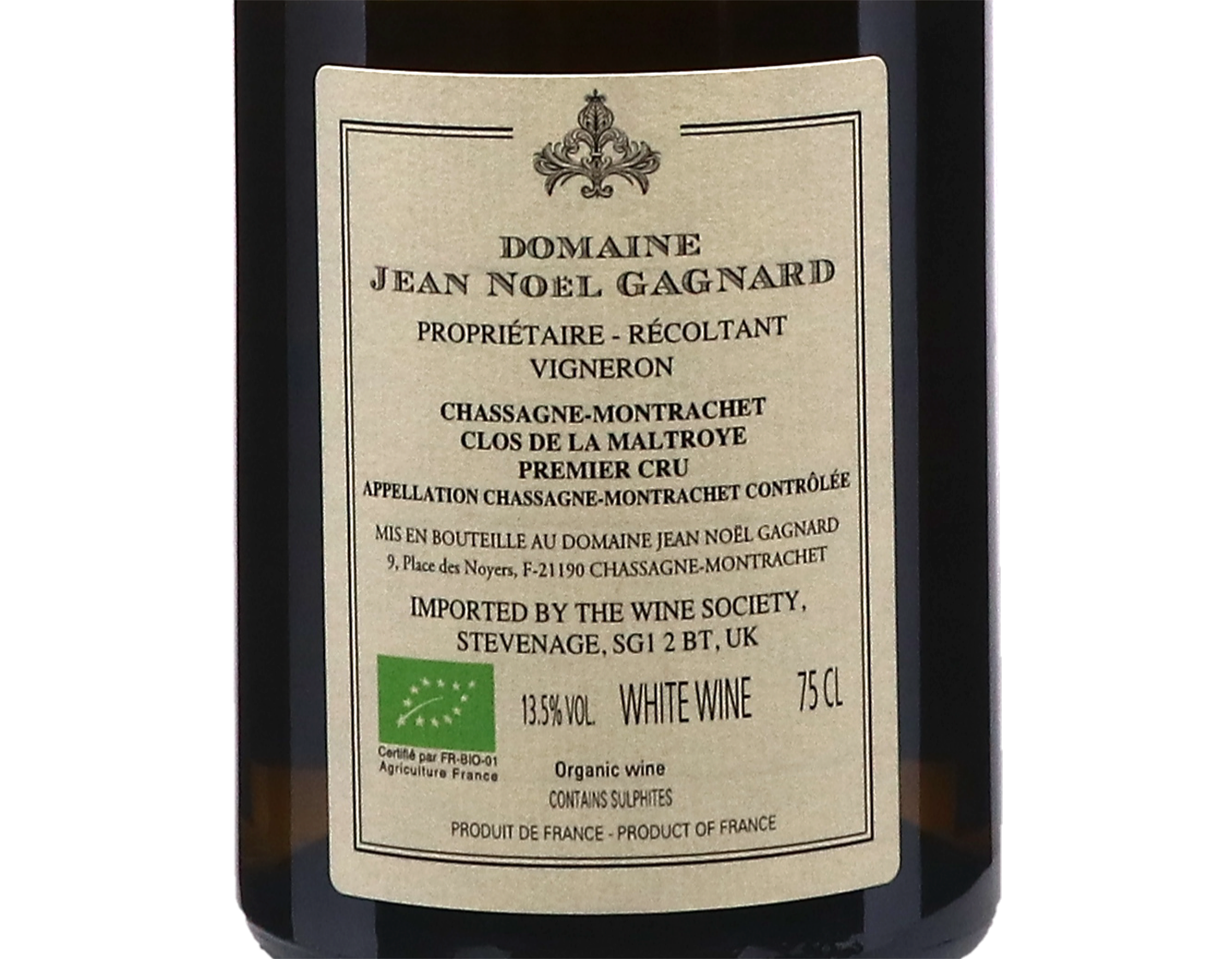 Domaine Jean Noel Gagnard Chassagne Montrachet PC Clos de la Maltroye 2021