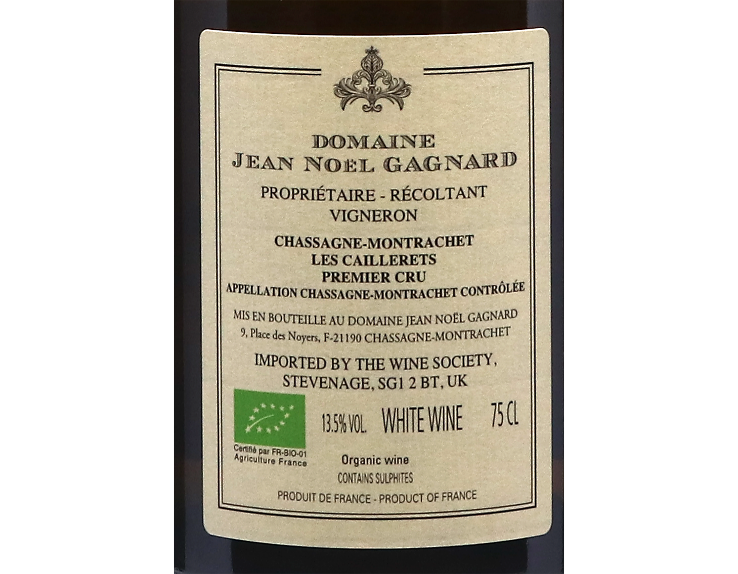 Domaine Jean Noel Gagnard Chassagne Montrachet PC Les Caillerets 2021