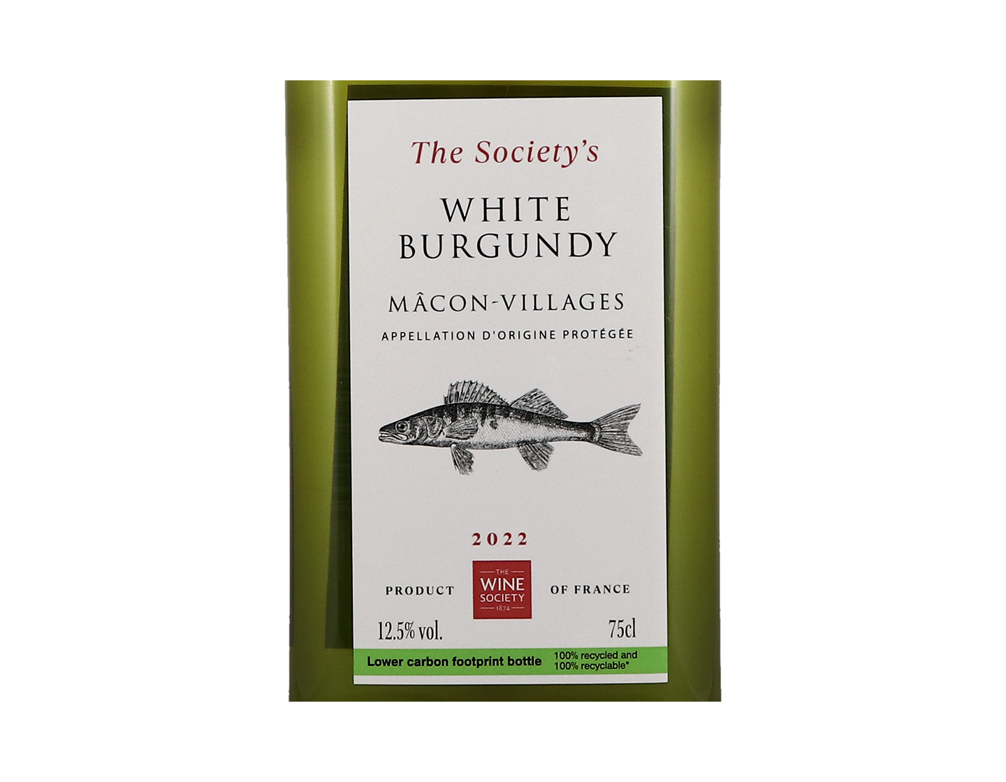 The Society's White Burgundy 2022 rPET bottle