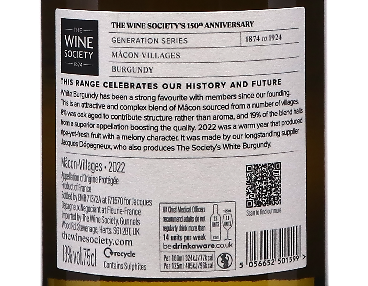 The Wine Society's 150th Anniversary Generation Series Macon Villages 2022