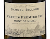 Samuel Billaud Chablis PC Mont de Milieu 2022 view 2