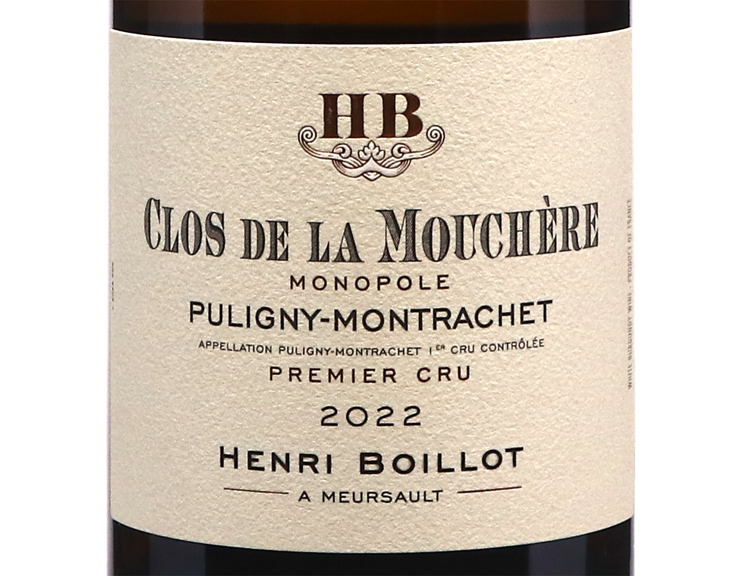 Domaine Henri Boillot Puligny Montrachet PC Clos de la Mouchere 2022