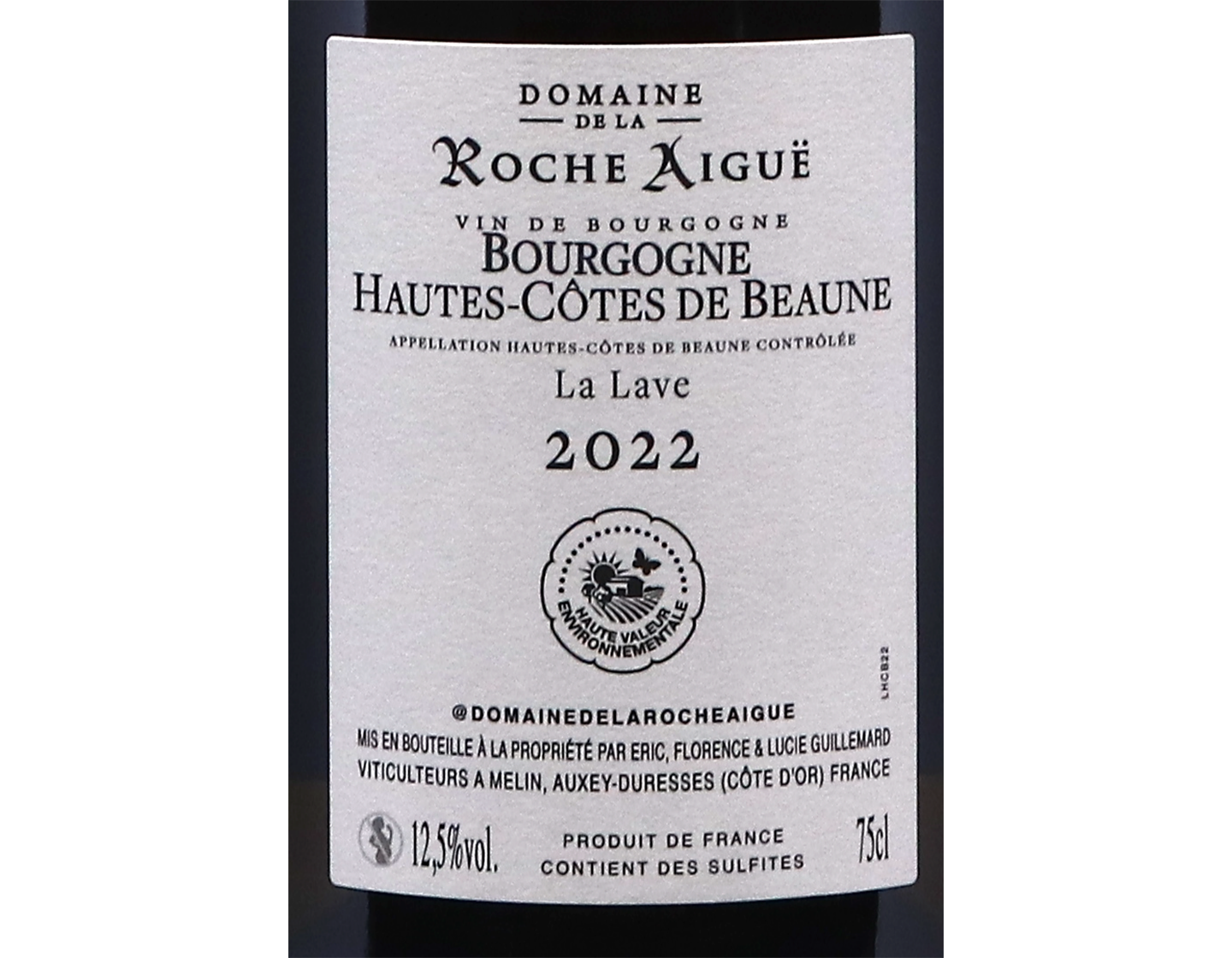 Dom Roche Aigue Hautes Cotes de Beaune La Lave 2022