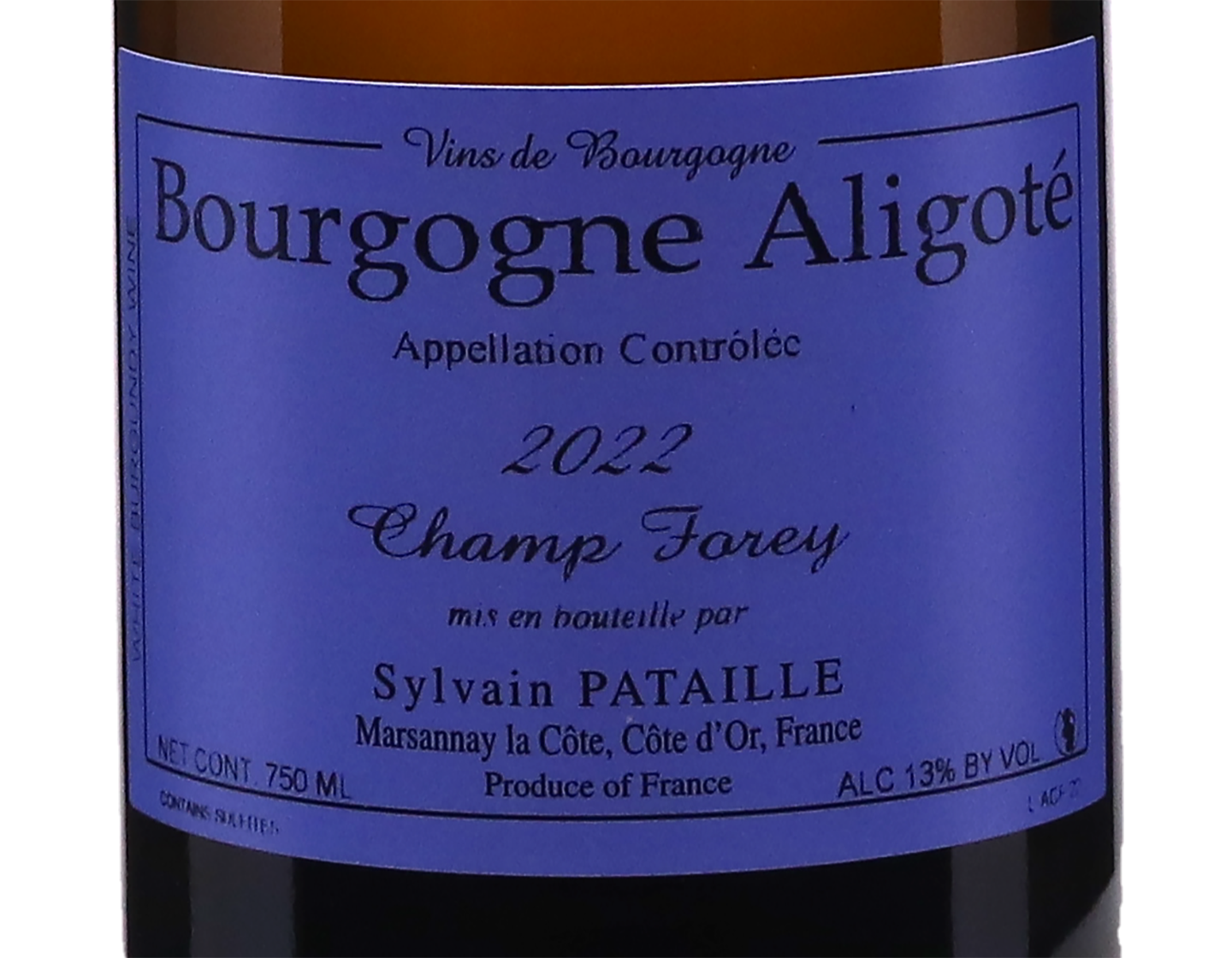 Sylvian Pataille Bourgogne Aligote Champs Forey 2022