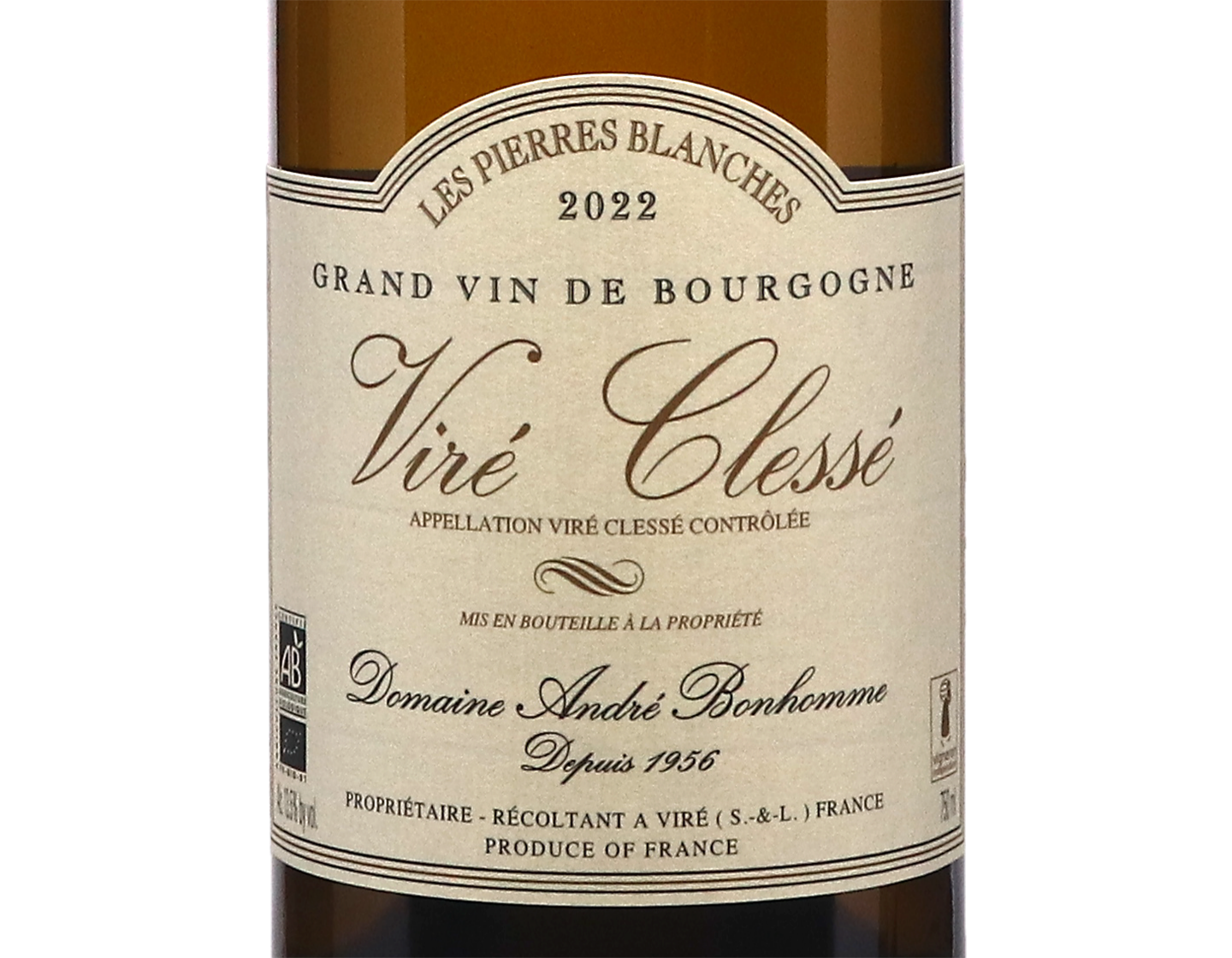 Domaine Andre Bonhomme Vire Clesse Pierres Blanches 2022
