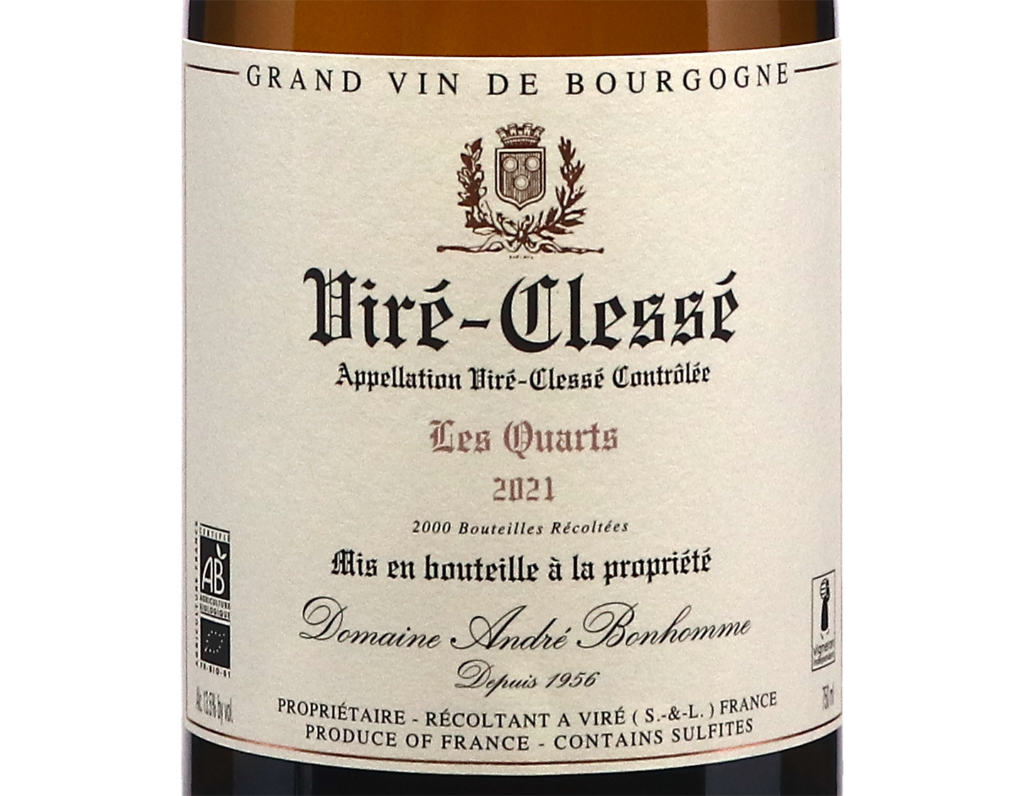 Domaine Andre Bonhomme Vire Clesse Les Quarts 2021 (MX ONLY TO START)