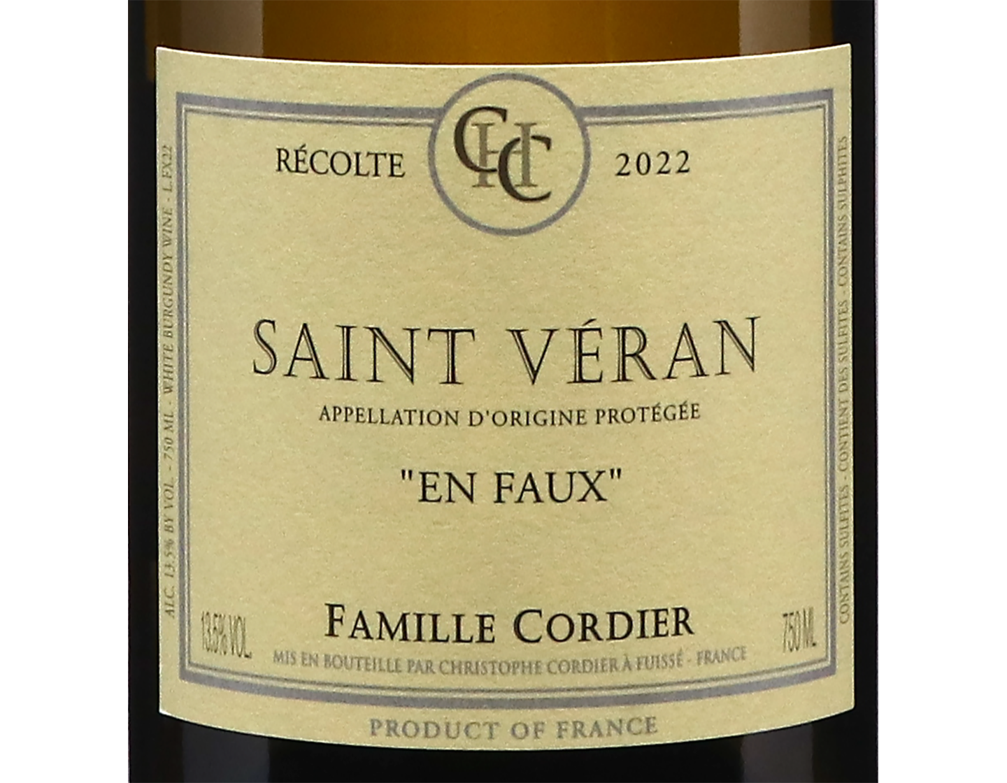 Domaine Cordier Saint Veran En Faux 2022