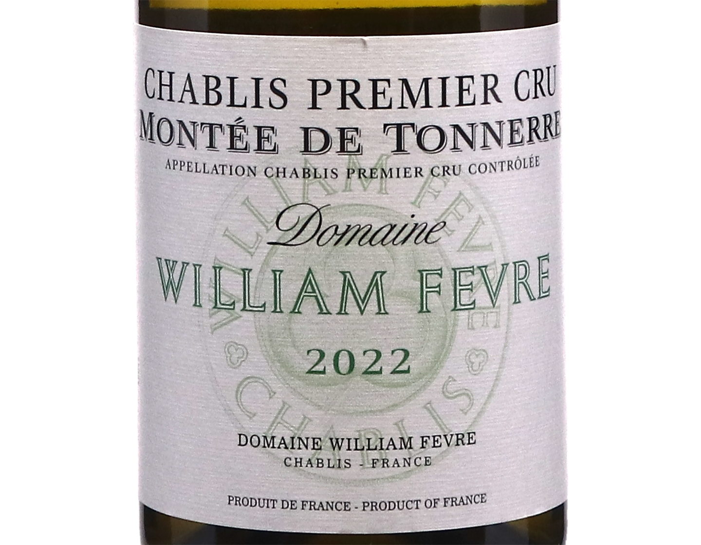 Domaine William Fevre Chablis PC Montee de Tonnerre 2022