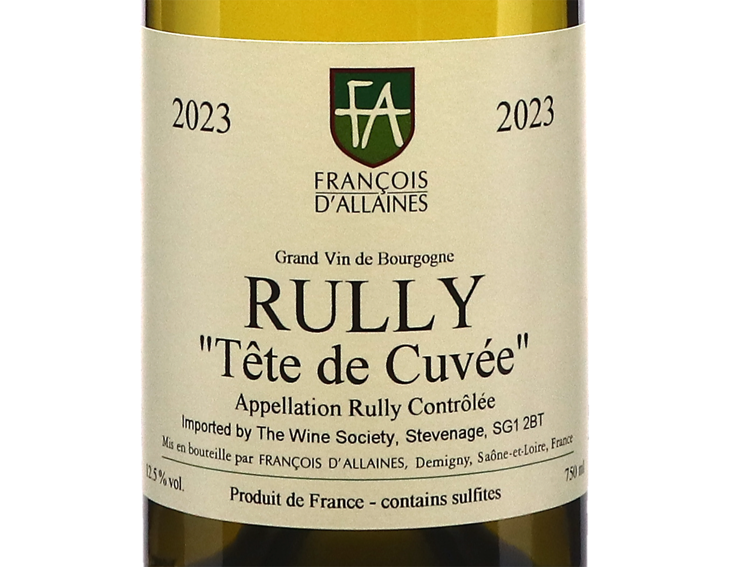 Francois D'Allaines Rully Tete de Cuvee 2023
