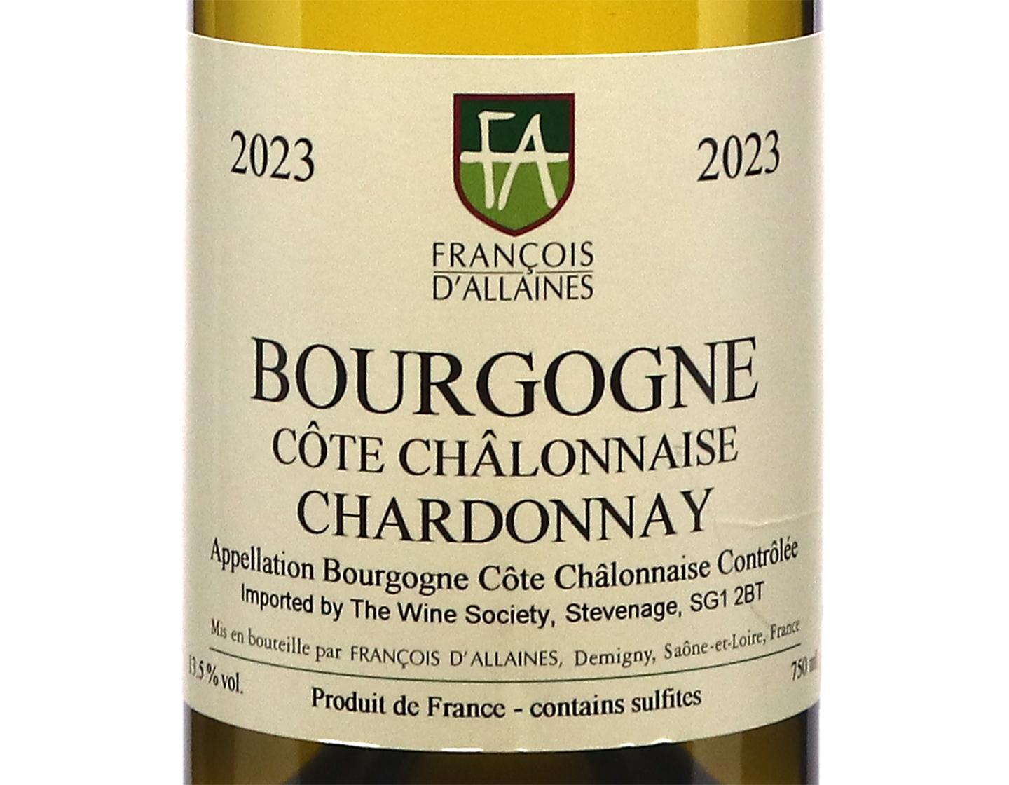 Francois D'Allaines Bourgogne Blanc Cote Chalonnaise 2023
