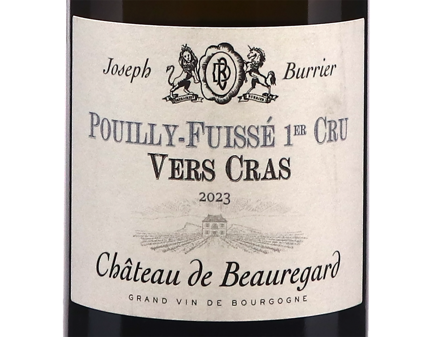 Chateau de Beauregard Pouilly Fuisse Premier cru Vers Cras 2023 ORGANIC