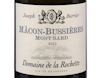 Domaine de la Rochette Mont Sard, Mâcon-Bussières 2023 view 2