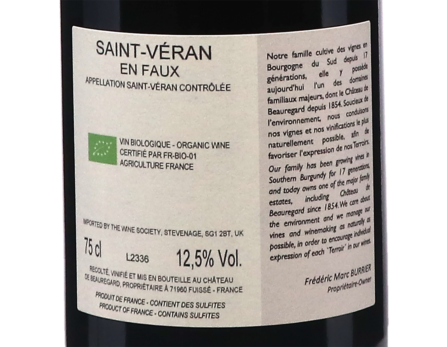 Chateau de Beauregard St Veran En Faux 2023