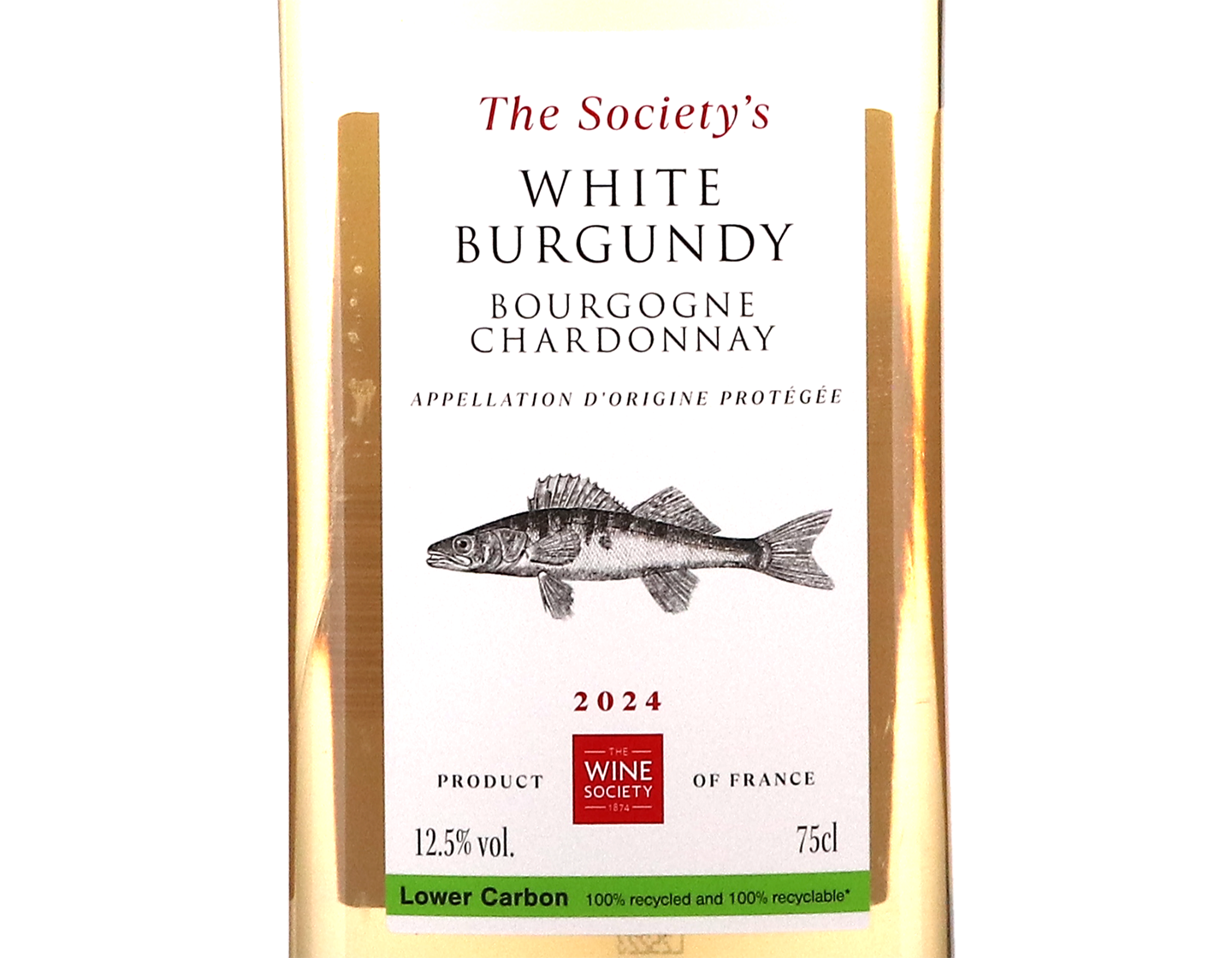 The Society's White Burgundy 2024 rPET bottle