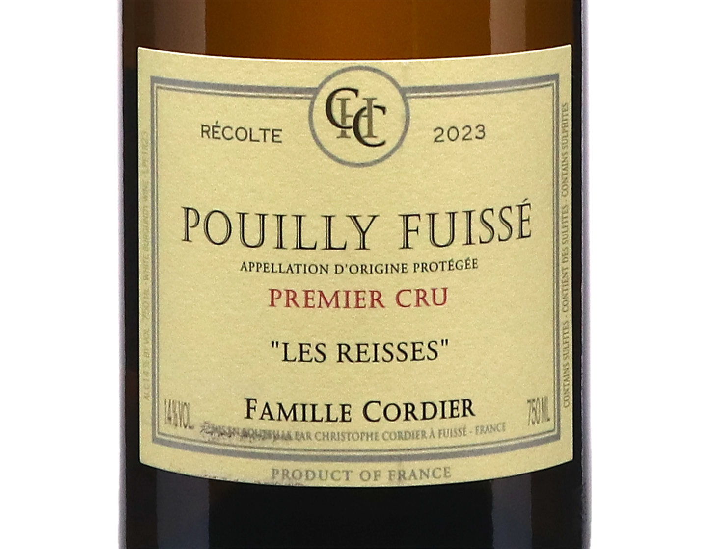 Domaine Cordier, Pouilly-Fuissé Premier Cru Les Reisses 2023